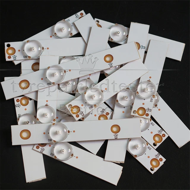 30Pcs 6V SMD Lamp Beads with Optical Lens Fliter for 32-65 inch LED TV Repair
