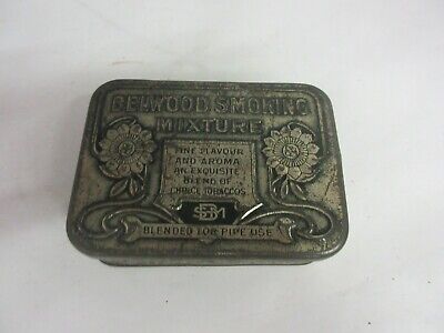 Vintage Advertising Empty Belwood Smoking Mixture Flat Pocket Tobacco Tin 939-