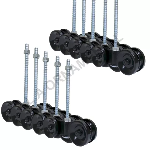 Lot 10 Sliding Door Track Roller Hanger Box Barn Door Rail Hanging Trolley Wheel