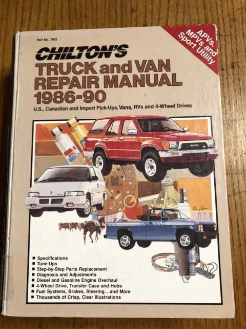 Chevy Ford Dodge Pick-up Truck 1986-1990 Tune-up Shop 1 Service Repair Manual 89
