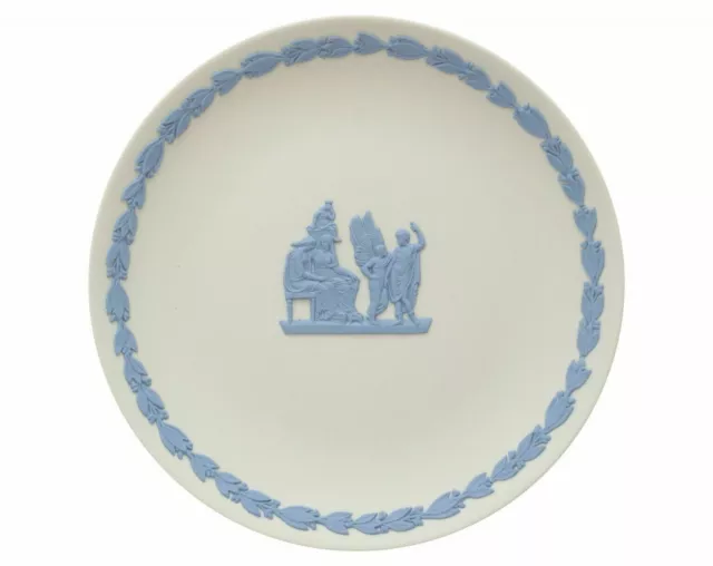 Wedgwood Jasperware Blau auf Weiß Platte 16.5cm