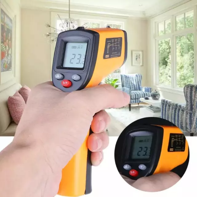 Digitales Infrarot-Thermometer Berührungsloses Pyrometer Thermometer Temperat Y0