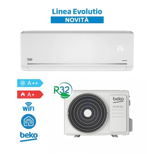 Climatiseur Candy Pura Kit CY09RAIN-A 9000BTU 2,7kW WiFi Inverter R32 A+++