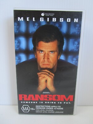 RANSOM, MEL GIBSON, VHS Tape, Vintage Video, Movie, MA15+, 1996 £12.72