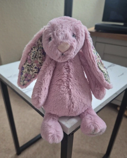 JELLYCAT SMALL BASHFUL Blossom Tulip Pink Bunny Rabbit Soft Toy Plush £