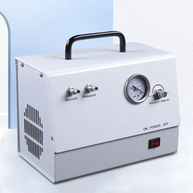 Oil Free Diaphragm Vacuum Pump Handheld Lab Vacuum Pump Pressure Adjust 120W USA