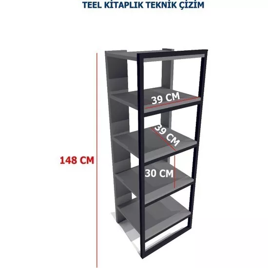 Casabella Scaffale In Legno Effetto Marmo O Legno Multifunzionale 5 Ripiani 3