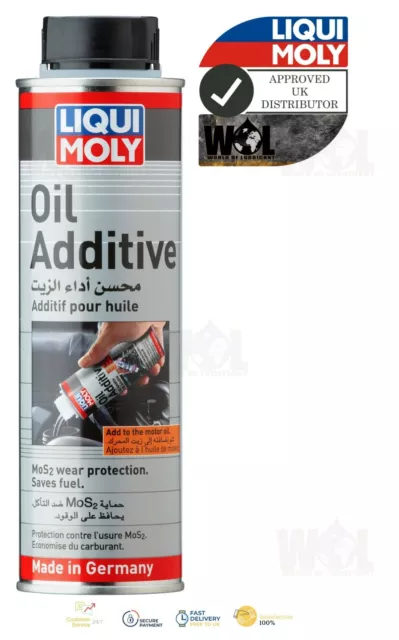 Liqui Moly Engine Oil Additive MoS2 300ml Fuel Friction Wear Reducer Protection