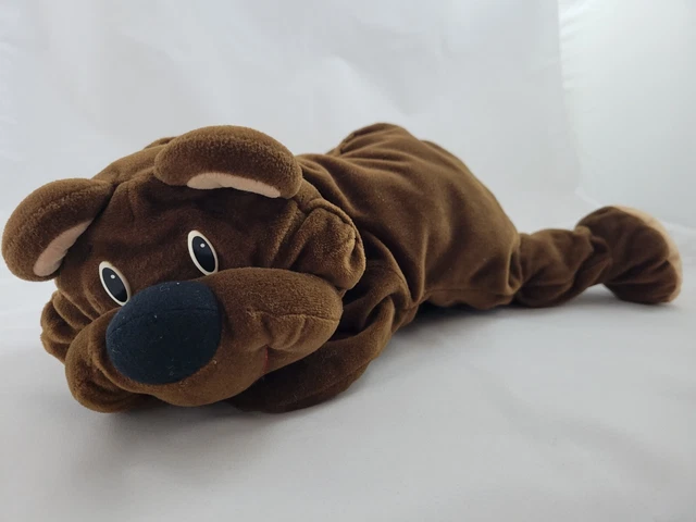 Fisher Price Teddy RUMPLE BEAR Chocolate Dark Brown Stuffed Plush Toy 1993