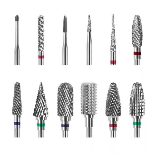 Carbide Manicure Nail Art Cuticle Clean Nail Drill Bits Head Milling Cutters.