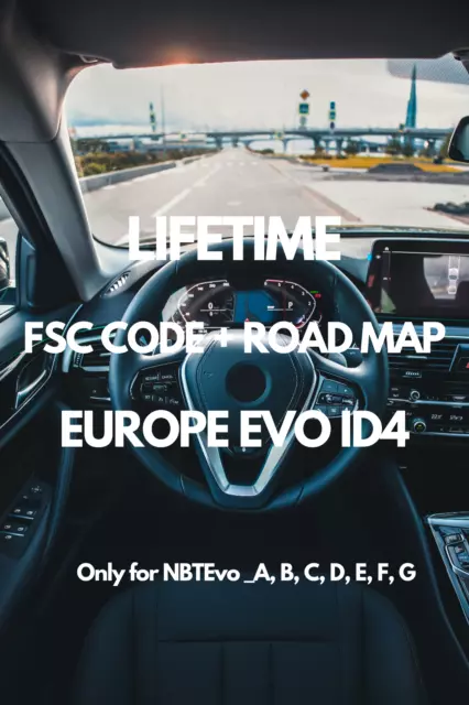 Original BMW MAP EUROPE EVO 2024-1 | FSC CODE + ROAD MAP | NBT EVO ID4