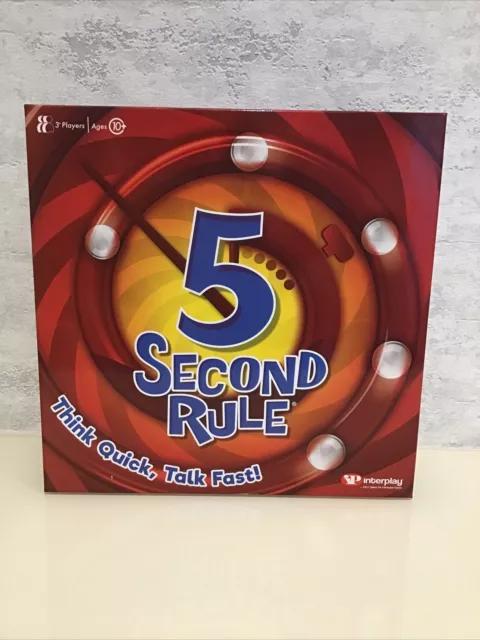 5 Second Rule Board Game Used But Very Good Condition.