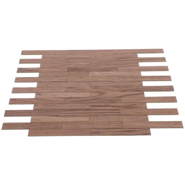 40 Pcs Mini Furniture Wooden Boards Dollhouse Floor Ceramic Tile