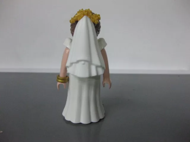 playmobil FIGURA NOVIA CON PULSERA COLLAR Y VELO TRASERO CEREMONIA BODA 3