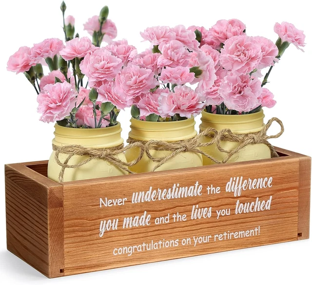 2023 Retirement Gifts for Women, Happy Retirement Appreciation Gifts Mason Jar F
