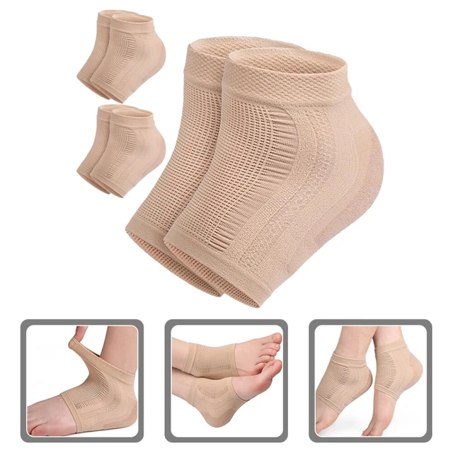 Selizo 5 Paar Gel-Fersensocken Für Rissige Fersen – Offene Zehen, Feuchtigkeitsspendend, 5 Farben