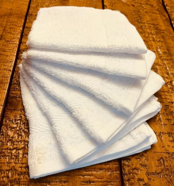 Ideal Towels Premium White Highly Absorbent 12 x 12 Inches Washcloths 60 Packs