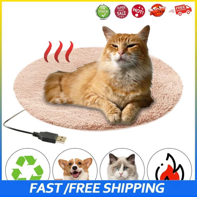 #B USB Alfombrilla Calefacción para Mascotas Antiarañazos Invierno Cálido Cojín Manta (Cámara de Luz)