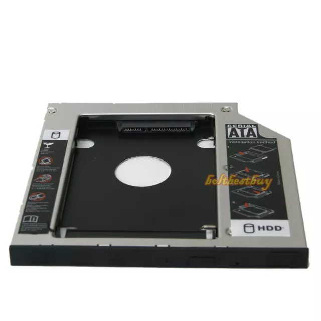 SATA Slim 2nd HDD HD HARD DRIVE 9.5mm Caddy Tray F ACER BENQ ASUS LENOVO HP DELL