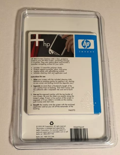 Hp Screen Protector Pocket Pc H1945 H4155 Hx2000 Rx3415 Rx 3700 Rz1715 Genuine 2