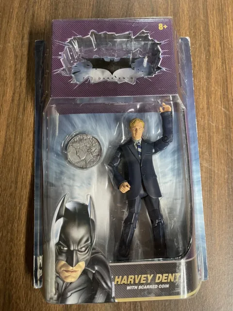 Mattel The Dark Knight Harvey Dent w/Scarred Coin Action Figure Batman Two-Face