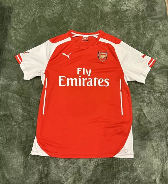 Arsenal FC Football Shirt Home 2014/15 Adults Large Puma Used Free Postage