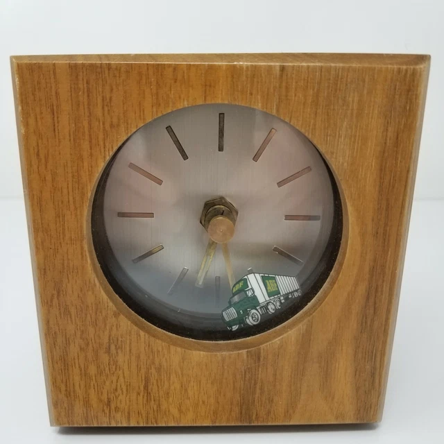 CLOCK ABF FREIGHT International Tractor Trailer Truck Animation Wood
