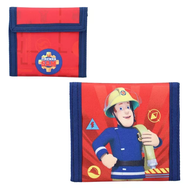 Portamonete Sam il Pompiere 10 X 10 CM Bambini Tracolla Portamonete
