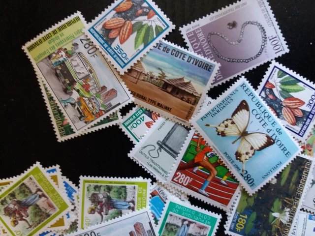 Lot De Timbres Neuf Cote D'ivoire Valeur Faciale 55 Euros