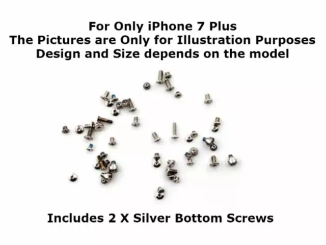 For iPhone 7 Plus Complete Replacement Full Housing Screws Set Kit Fix Repair