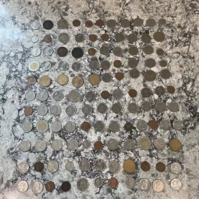 Canadian Coin Lot With Various Denominations & Types Of Coins