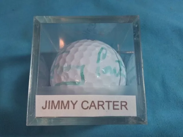 President Jimmy Carter #39: Autograph And Or Signed Golf Ball