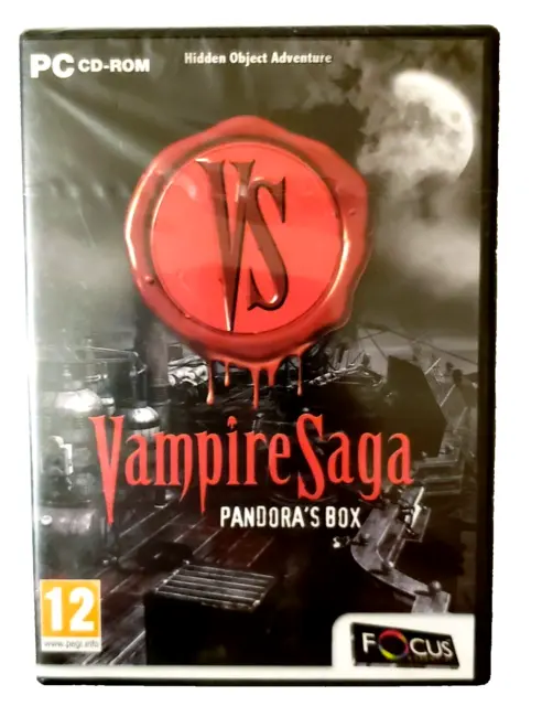 Vampire Saga Pandora's Box - Hidden Object PC Game, New & Sealed