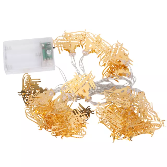 Muslimische LED-Saitenlichter Ramadan Kareem Festivalparty Gold