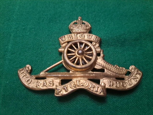 VINTAGE BRITISH ARMY WW1/WW2 Royal Artillery Cap Badge £10.00 - PicClick UK