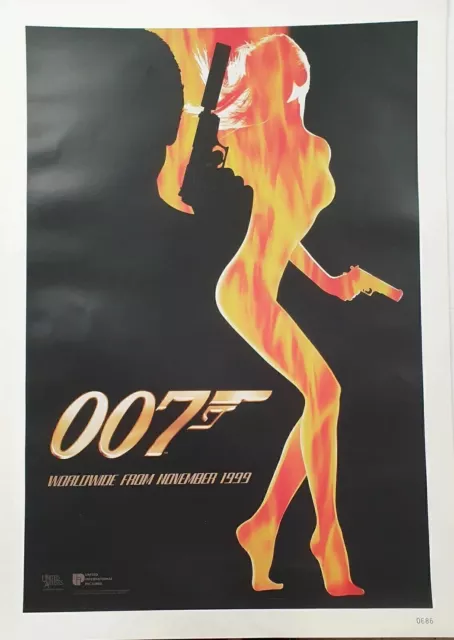 James Bond 007 World Is Not Enough Vintage Poster