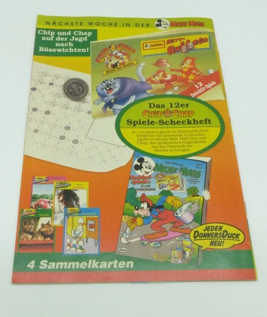 Micky Maus Heft Nr. 24 mit Beilage 06.06.91 Vintage Ehapa 3