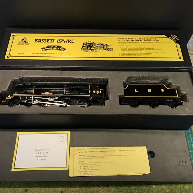 Bassett Lowke O gauge LMS  Rebuilt Scot Class  'Queens Westminster Rifles’ 4-6-0