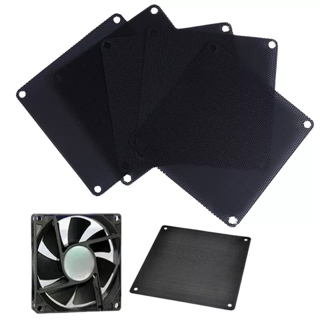 5Pcs 140mm PVC PC Fan Dust Filter Dustproof Case Computer Cooler Cover Mes_bj