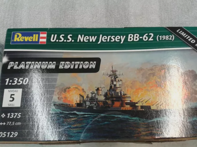 Revell 05129 USS NEW JERSEY BB-62 PLATINUM EDITION   1/350  versiegelte OVP