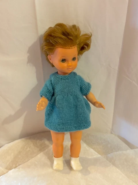 Poupée vintage - 38 cm - Robe d'origine en état d'usage