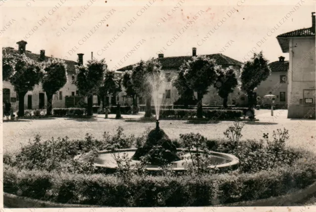 1958 BERTONICO Piazza Dante Lodi Cartolina fotografica