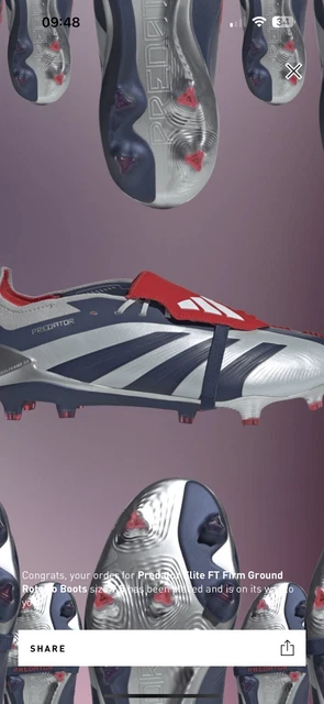 ADIDAS PREDATOR ELITE Ft Firm Ground Roteiro Boots Uk 9.5 Confirmed ...