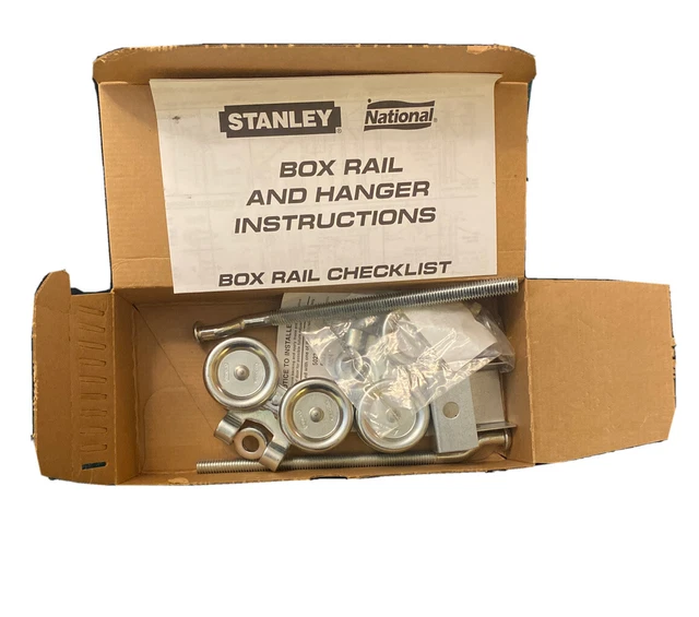 Stanley National Hardware N174-284 5062 Steel 1 Pair 9” Bolt Box Rail Hanger NEW