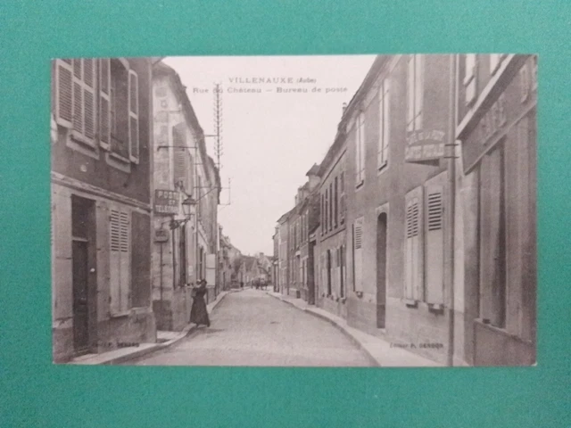 10 Villenauxe-La-Grande CPA Rue Du Château Post Office