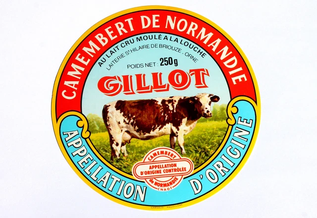 ANCIENNE ETIQUETTE BOITE Fromage - Camembert De Normandie - La Bonne