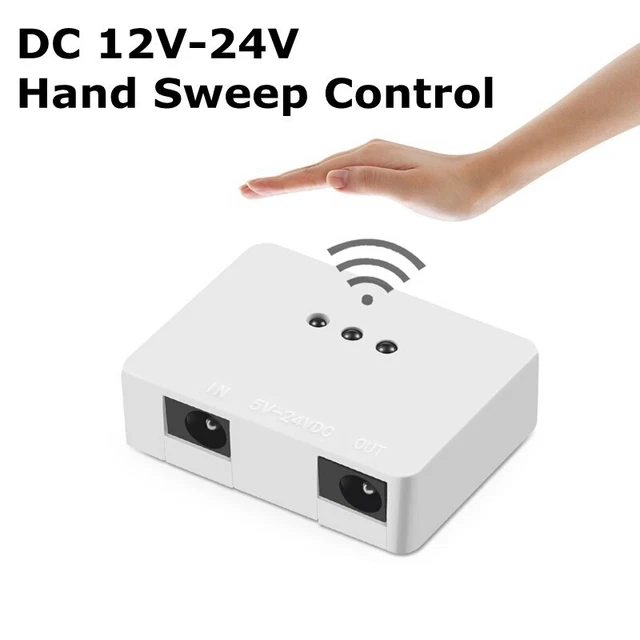 HAND SWEEP/TOUCH SENSOR Dimmer Switch DC 12-24V for LED Strip Lights ON ...