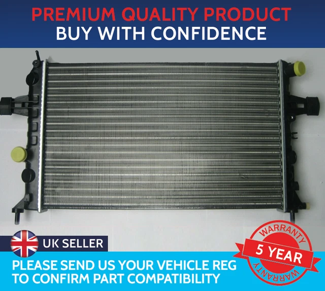 RADIATOR TO FIT Vauxhall Astra G Mk4 Zafira A Mk1 Petrol Lpg Manual