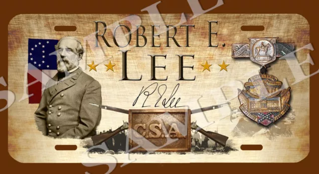 Robert E. Lee Signature Series American Civil War Themed vehicle license plate