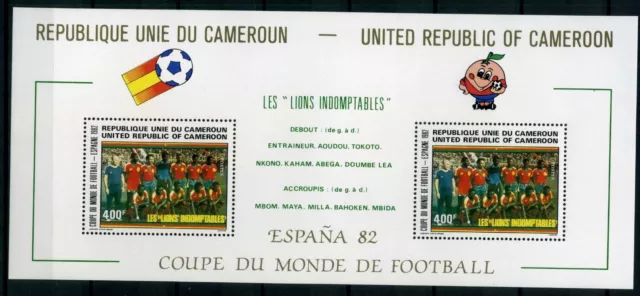 Kamerun Block 20 postfrisch Fußball #GI512